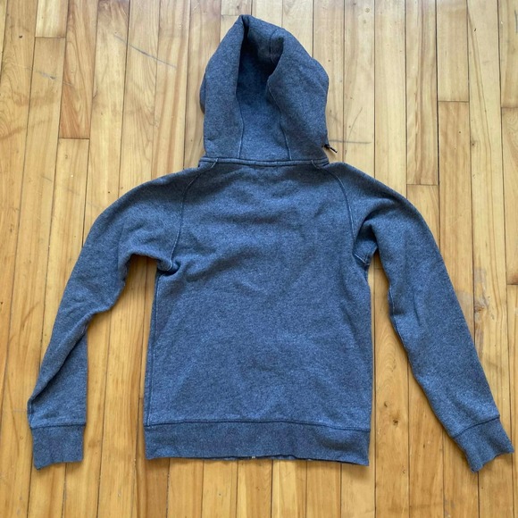 TNA Sportswear Gray Full Zip Hoodie Neon Green Logo Size Small - Picture 2 of 9